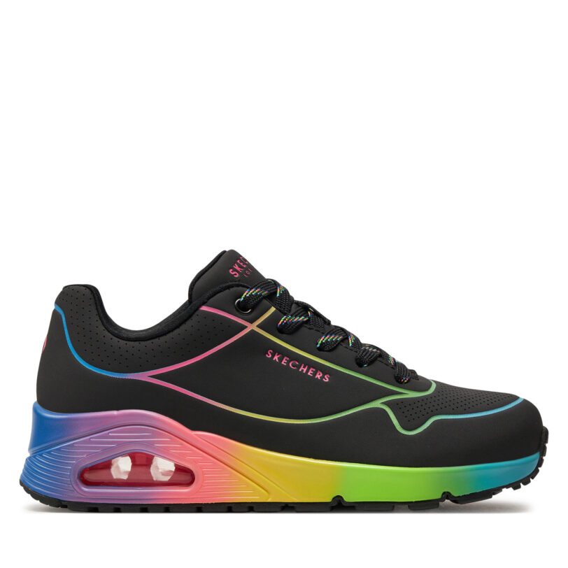 Сникърси Skechers Uno Pop Of Sunshine 155148/BKMT Черен цвят на ниска цена