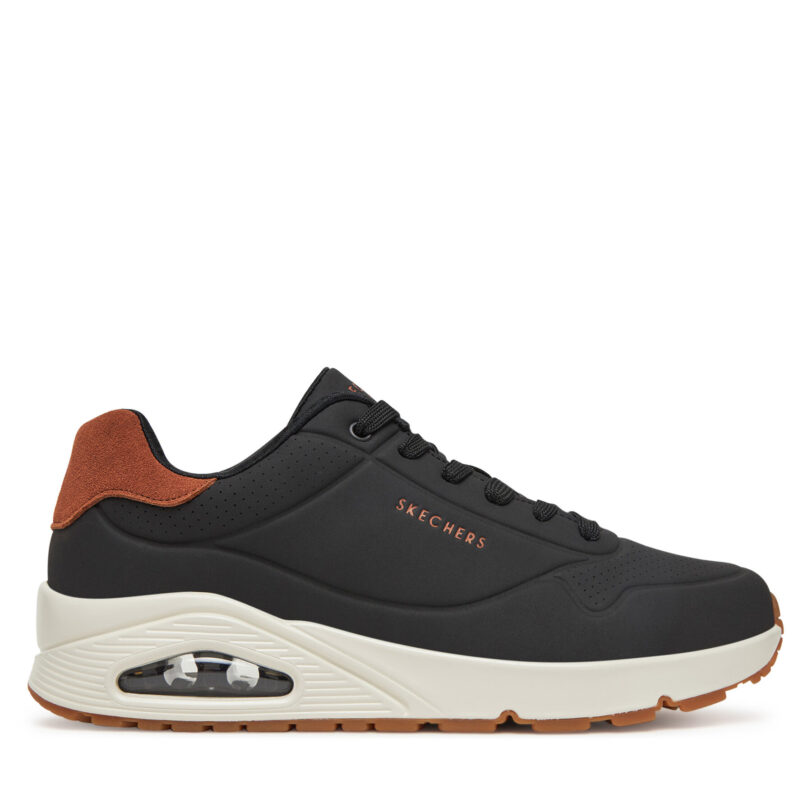 Сникърси Skechers Uno - Suited On Air 183004/BLK Черен цвят на ниска цена