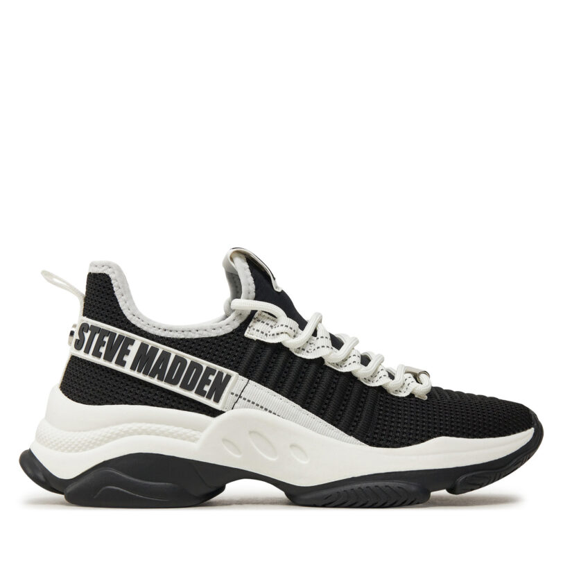 Сникърси Steve Madden Mac-E SM19000019 Черен цвят на ниска цена