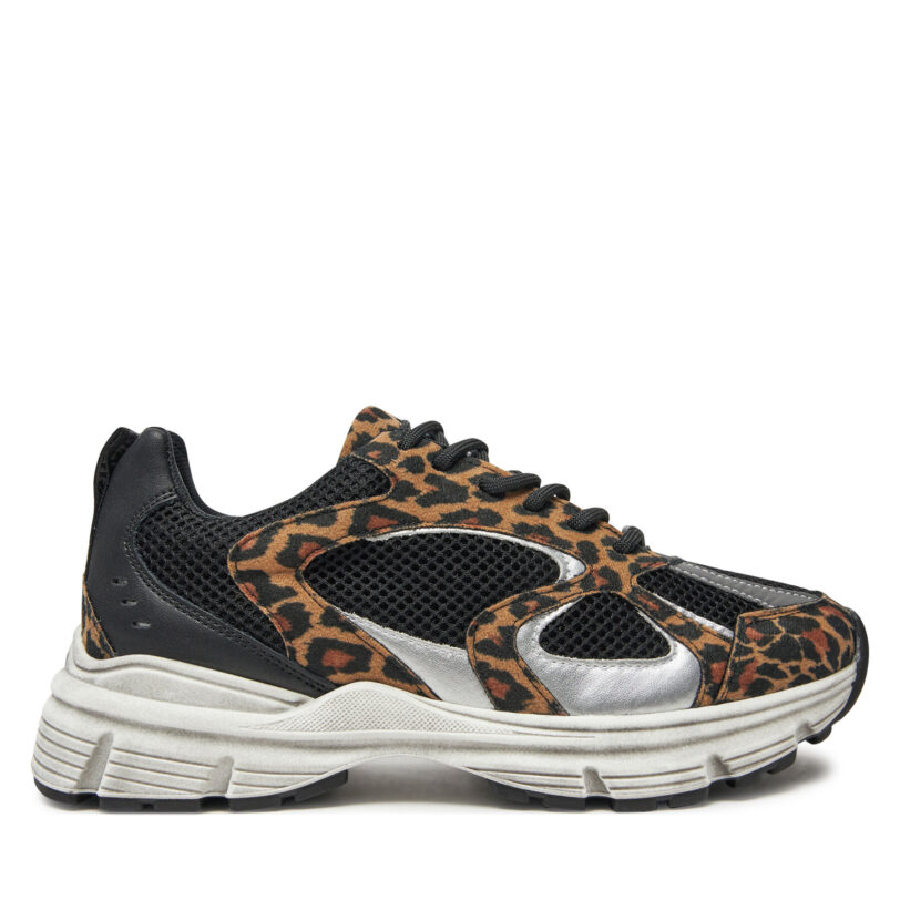 Сникърси Steve Madden Plaja SM11001908 Черен цвят на ниска цена