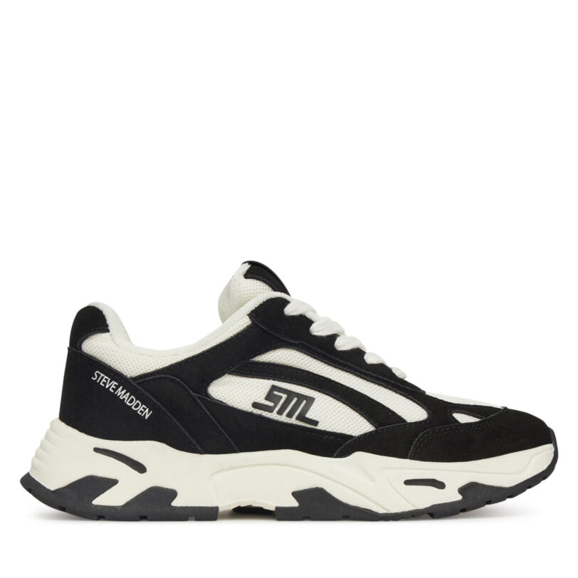 Сникърси Steve Madden Sneak Peak-E SM19000129 Черен цвят на ниска цена