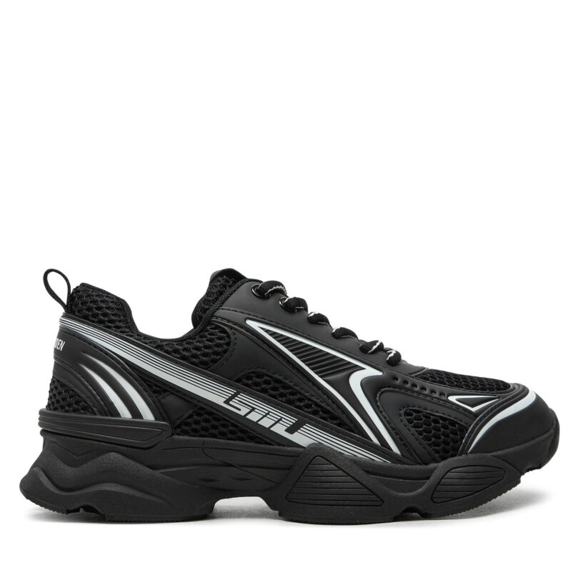 Сникърси Steve Madden Speedster-E SM19000122 Черен цвят на ниска цена