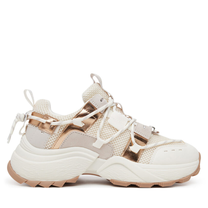 Сникърси Steve Madden Tazmania SM11002419 Екрю цвят на ниска цена