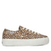 Сникърси Superga Platform Leopard Print Кафяв цвят на ниска цена