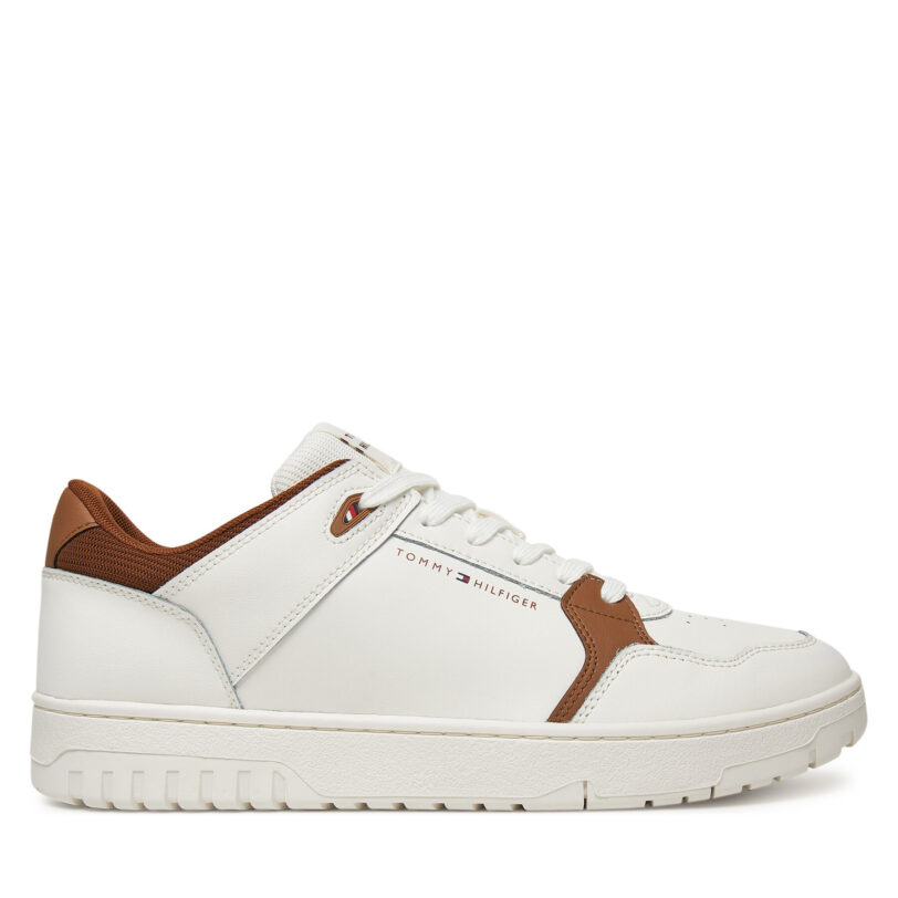 Сникърси Tommy Hilfiger Basket Core Lite Lth Mix FM0FM05518 Екрю цвят на ниска цена