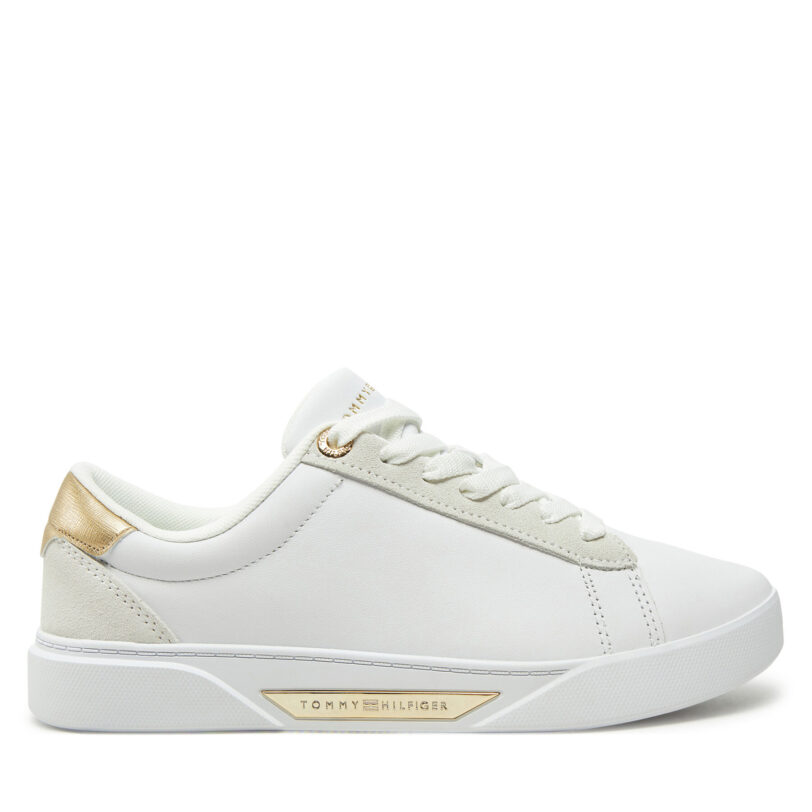 Сникърси Tommy Hilfiger Chic Court Sneaker FW0FW08382 Бял цвят на ниска цена