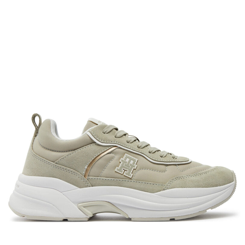 Сникърси Tommy Hilfiger Chunky Runner Ventile FW0FW08036 Бежов цвят на ниска цена