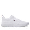 Сникърси Tommy Hilfiger Corporate Knit Rib Runner FM0FM02838 Бял цвят на ниска цена