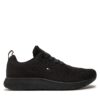 Сникърси Tommy Hilfiger Corporate Knit Rib Runner FM0FM02838 Черен цвят на ниска цена