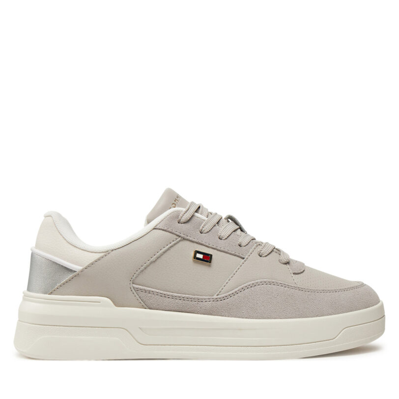 Сникърси Tommy Hilfiger Essent Basket FW0FW08615 Сив цвят на ниска цена