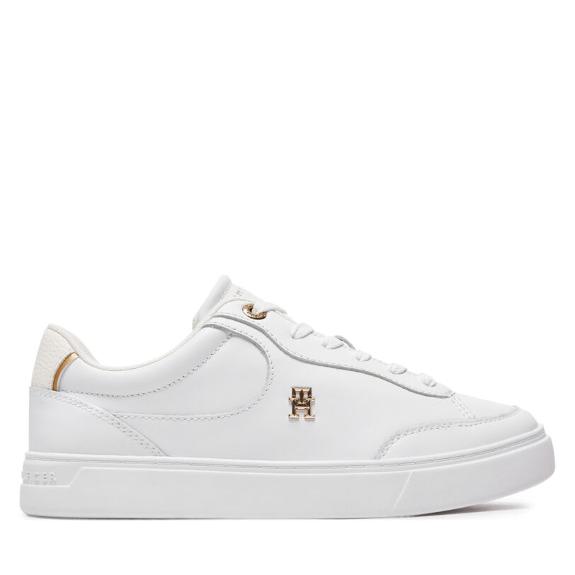 Сникърси Tommy Hilfiger Essential Chic Court Sneaker FW0FW08322 Бял цвят на ниска цена