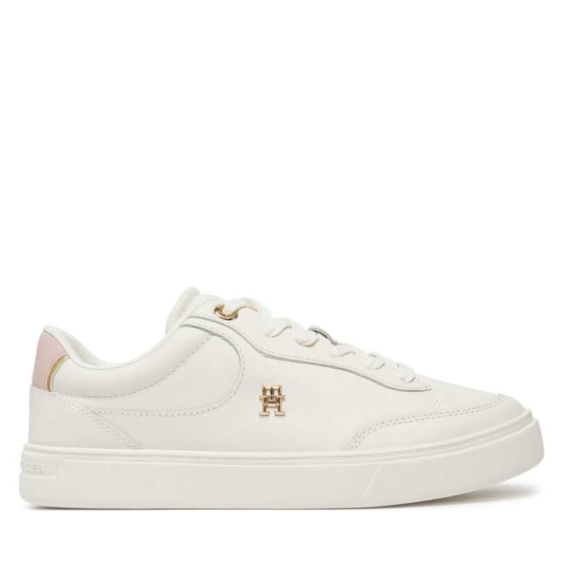 Сникърси Tommy Hilfiger Essential Chic Court Sneaker FW0FW08322 Бял цвят на ниска цена