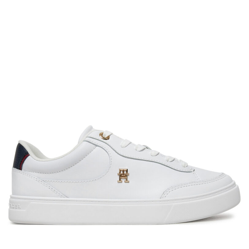 Сникърси Tommy Hilfiger Essential Chic Court Sneaker FW0FW08579 Бял цвят на ниска цена