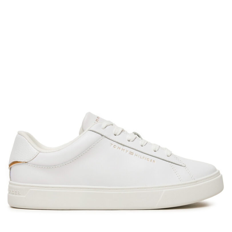 Сникърси Tommy Hilfiger Essential Court FW0FW08320 Бял цвят на ниска цена