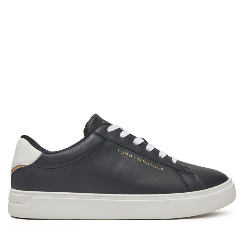Сникърси Tommy Hilfiger Essential Court Sneaker FW0FW08320 Черен цвят на ниска цена