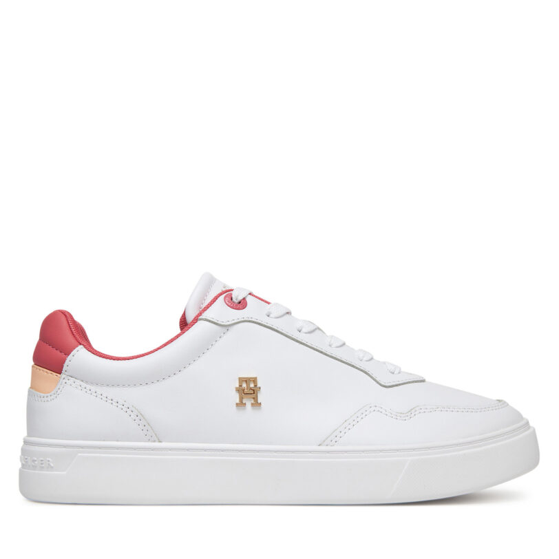 Сникърси Tommy Hilfiger Essential Elevated Court Sneaker FW0FW08680 Бял цвят на ниска цена