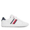 Сникърси Tommy Hilfiger Essential Leather Cupsole FM0FM04921 Бял цвят на ниска цена