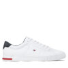 Сникърси Tommy Hilfiger Essential Leather Detail Vulc FM0FM04047 Бял цвят на ниска цена