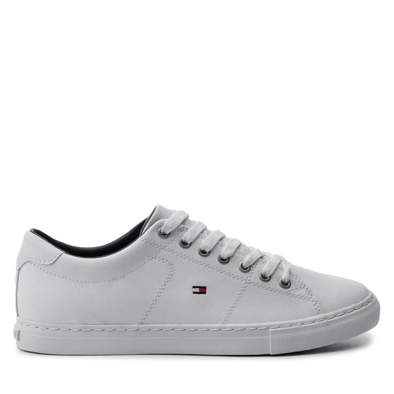 Сникърси Tommy Hilfiger Essential Leather Sneaker FM0FM02157 Бял цвят на ниска цена