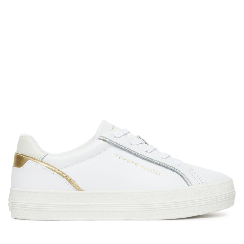 Сникърси Tommy Hilfiger Essential Vulc Sneaker FW0FW08757 Бял цвят на ниска цена