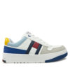Сникърси Tommy Hilfiger Flag Low Cut Lace-Up Sneaker T3X9-33863-1269 S Бял цвят на ниска цена