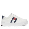 Сникърси Tommy Hilfiger Flag Low Cut Velcro Sneaker T3X9-33859-1355 M Бял цвят на ниска цена