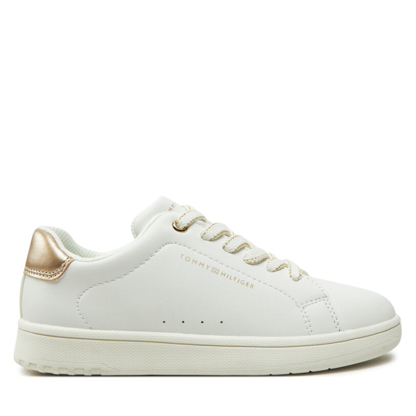 Сникърси Tommy Hilfiger Low Cut Lace-Up Sneaker T3A9-33736-1355 M Бял цвят на ниска цена