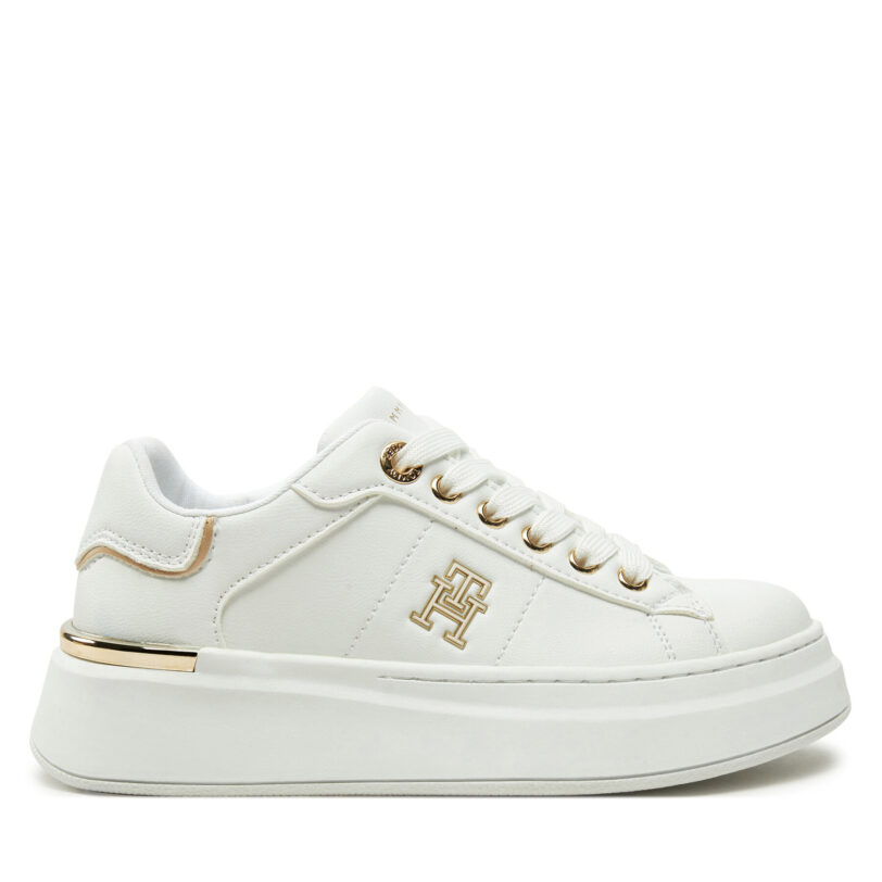 Сникърси Tommy Hilfiger Low Cut Lace-Up Sneaker T3A9-33749-1355 M Бял цвят на ниска цена
