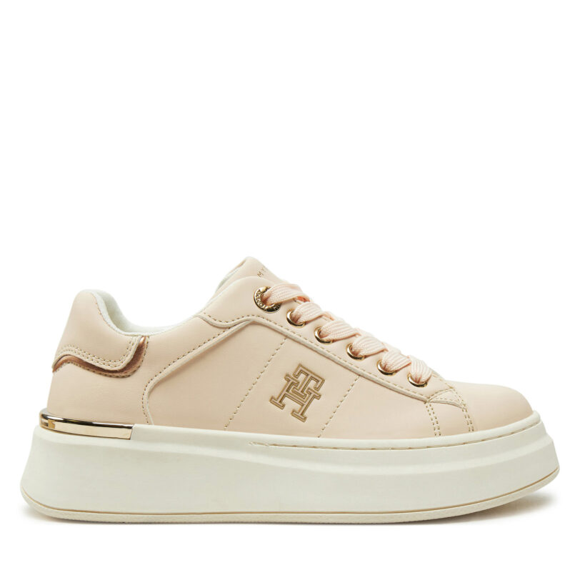Сникърси Tommy Hilfiger Low Cut Lace-Up Sneaker T3A9-33749-1355 M Розов цвят на ниска цена