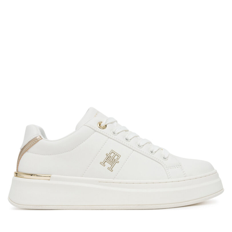 Сникърси Tommy Hilfiger Low Cut Lace-Up T3A9-33985-1355 D Бял цвят на ниска цена