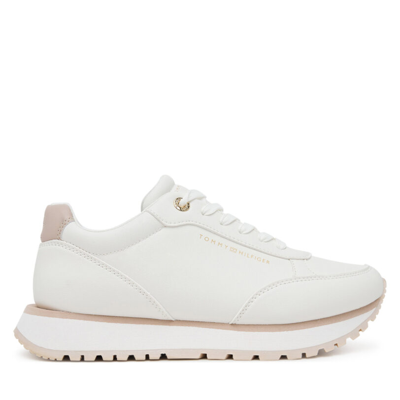 Сникърси Tommy Hilfiger Low Cut Lace-Up T3A9-33996-1355A Бял цвят на ниска цена