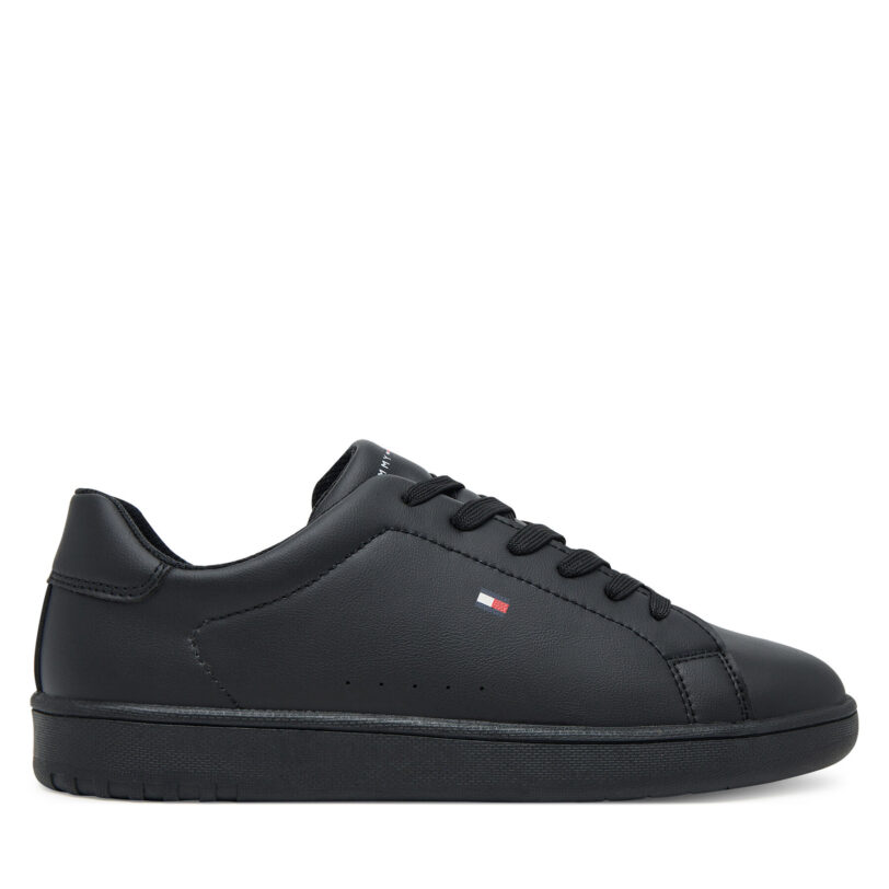 Сникърси Tommy Hilfiger Low Cut Lace-Up T3X9-34073-1355 Черен цвят на ниска цена