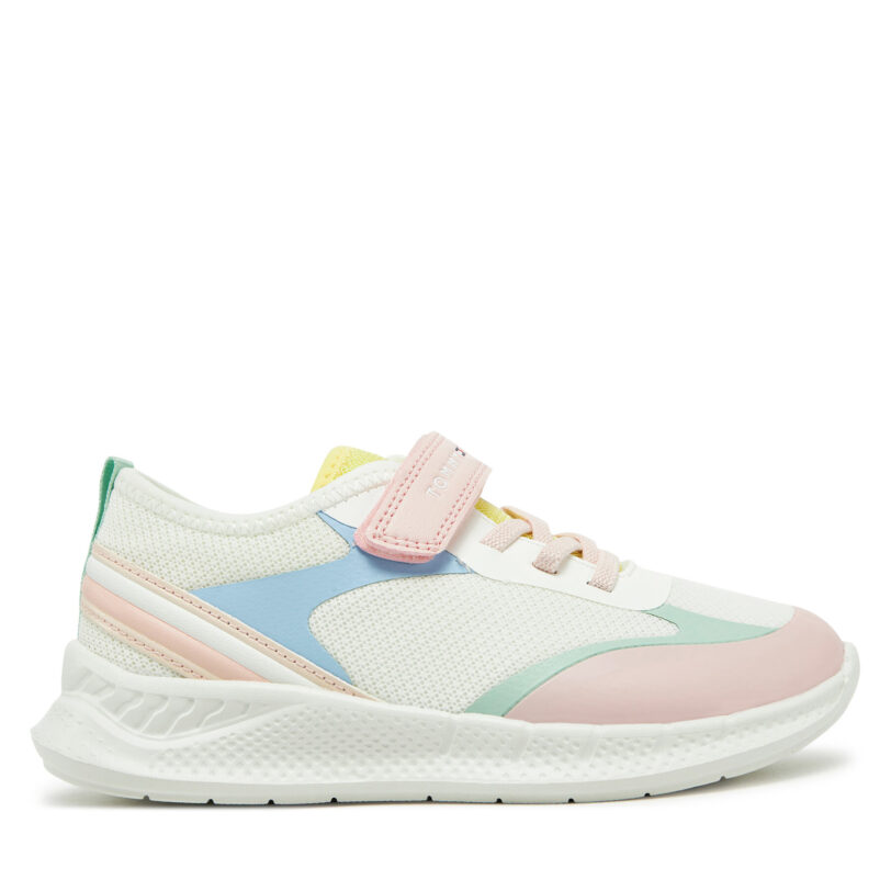 Сникърси Tommy Hilfiger Low Cut Lace-Up/Velcro Sneaker T1A9-33755-1697 S Цветен цвят на ниска цена