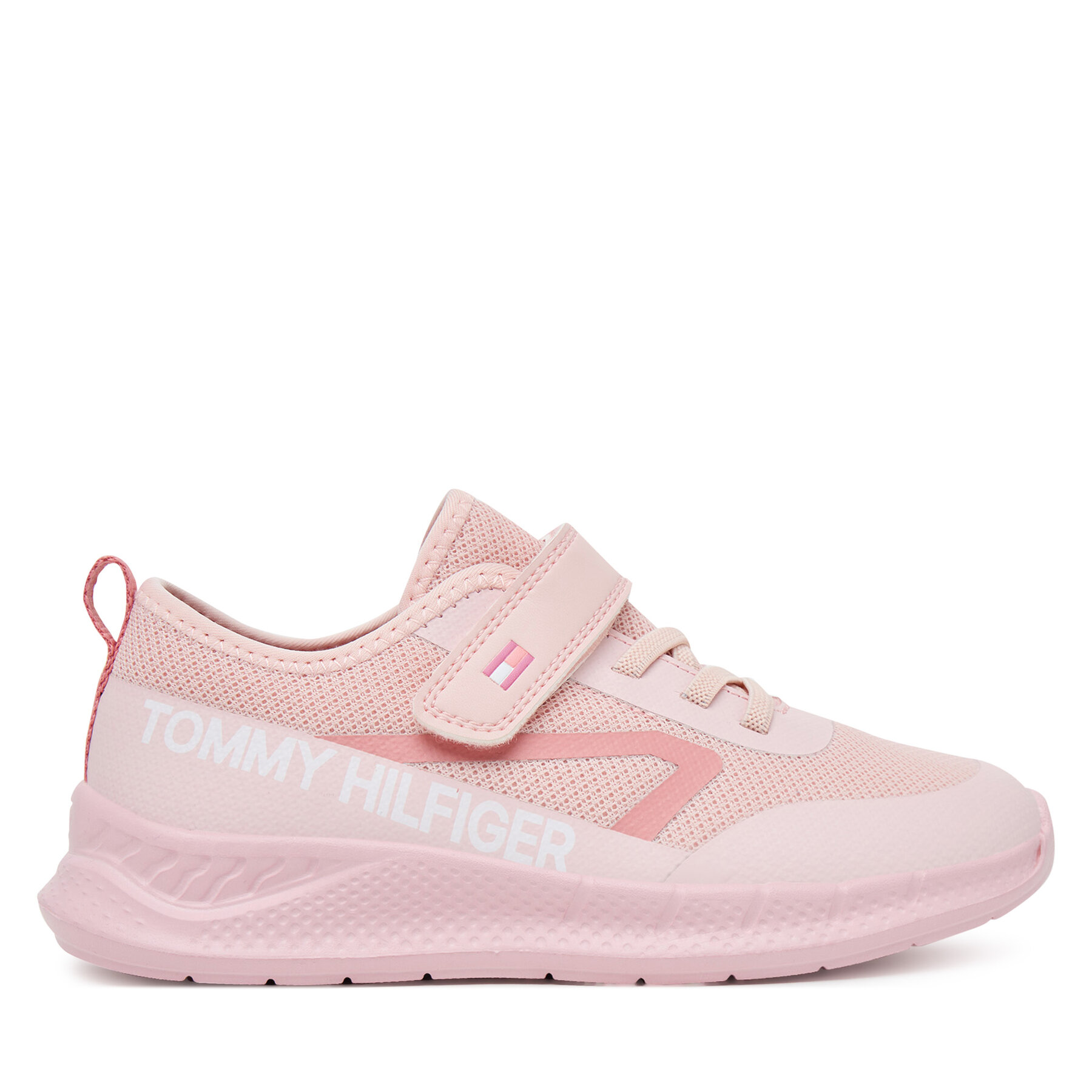 Сникърси Tommy Hilfiger Low Cut Lace-Up/Velcro Sneaker T1A9-33990-1843 S Розов цвят на ниска цена