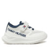Сникърси Tommy Hilfiger Low Cut Lace-Up/Velcro Sneaker T1B9-33868-1756 M Бял цвят на ниска цена