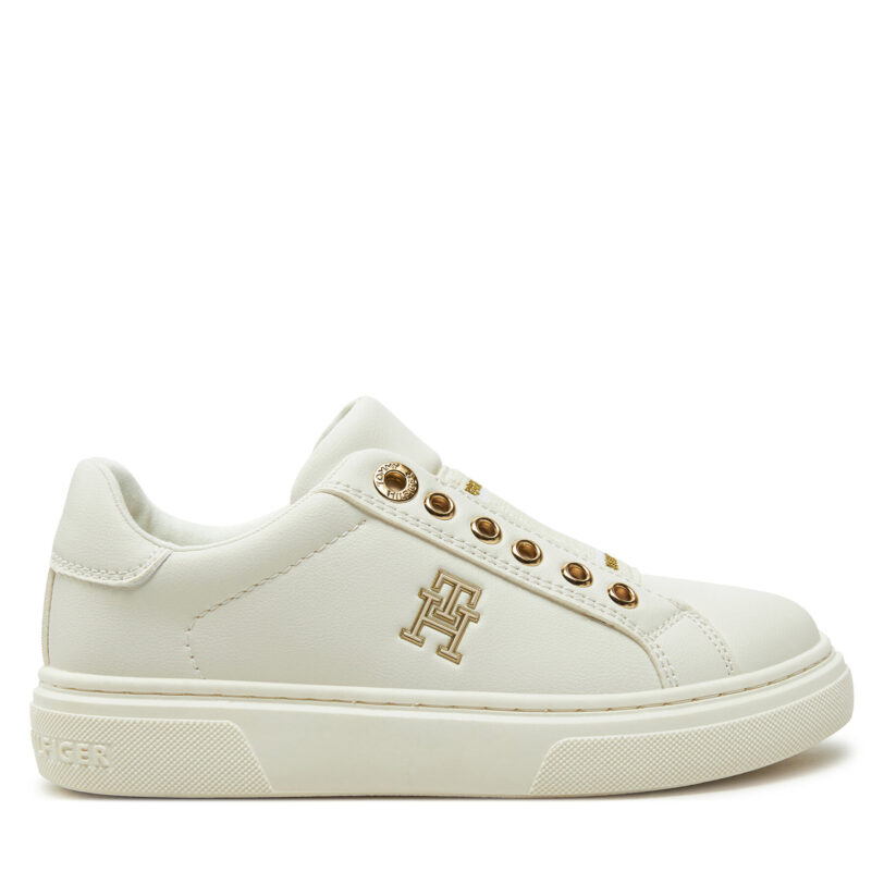 Сникърси Tommy Hilfiger Low Cut Sneaker T3A9-33744-1355 M Бял цвят на ниска цена