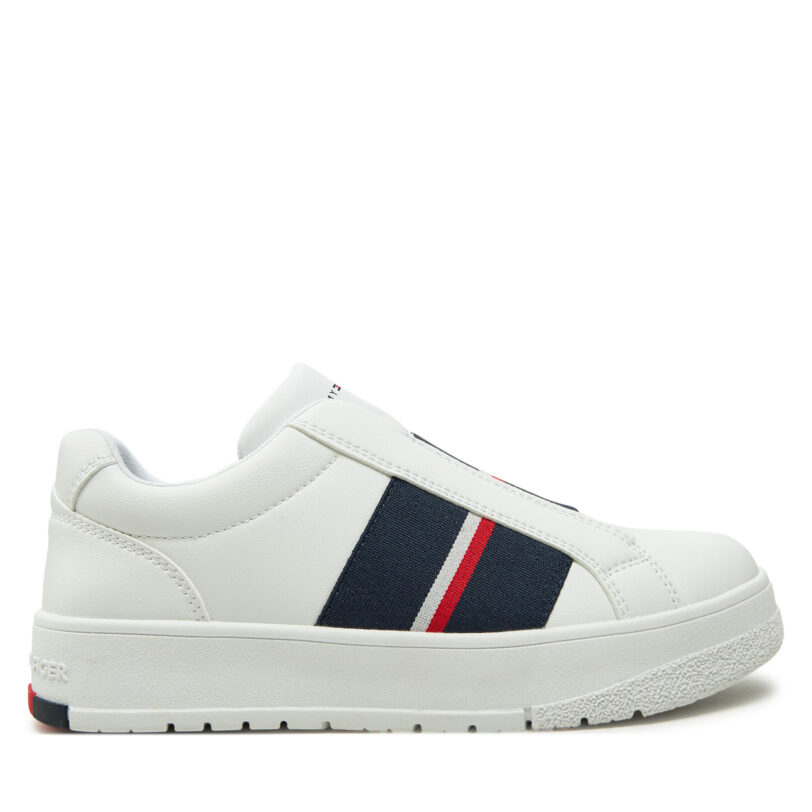 Сникърси Tommy Hilfiger Low Cut Sneaker T3X9-33858-1355 S Бял цвят на ниска цена