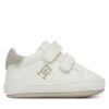 Сникърси Tommy Hilfiger Low Cut Velcro Sneaker T0A9-33722-1528 Бял цвят на ниска цена