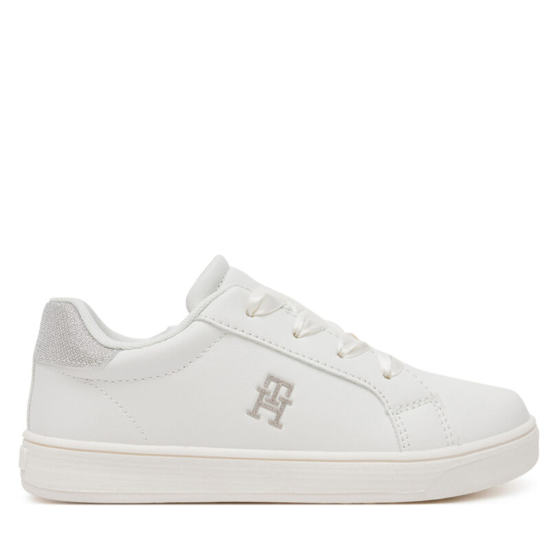 Сникърси Tommy Hilfiger Low Cut Velcro Sneaker T1A9-33728-1439 S Бял цвят на ниска цена