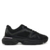Сникърси Tommy Hilfiger M Runner Tech Knit Lth Mix FM0FM05344 Черен цвят на ниска цена
