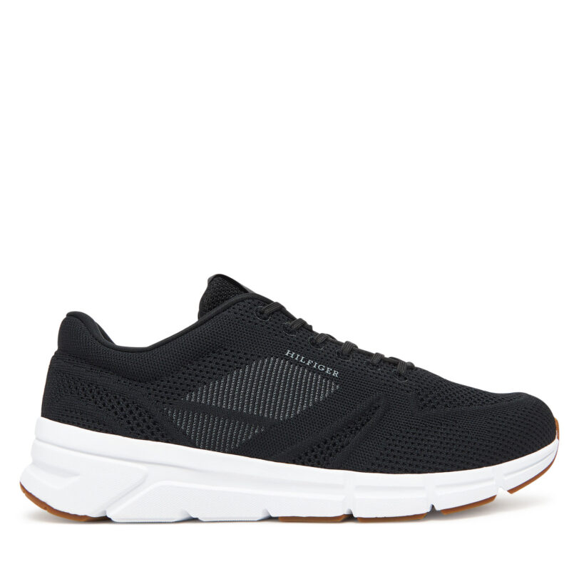 Сникърси Tommy Hilfiger Modern Comfort Run Knit FM0FM05524 Черен цвят на ниска цена