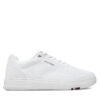 Сникърси Tommy Hilfiger Modern Cup Knit Rwb FM0FM04942 Бял цвят на ниска цена