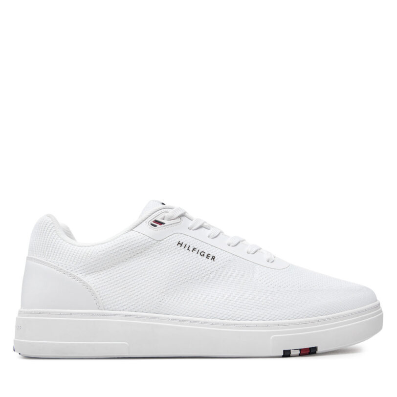Сникърси Tommy Hilfiger Modern Cup Knit Rwb FM0FM04942 Бял цвят на ниска цена