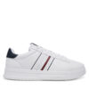 Сникърси Tommy Hilfiger Modern Cupsole Stripes Lth FM0FM05406 Бял цвят на ниска цена