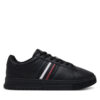 Сникърси Tommy Hilfiger Modern Cupsole Stripes Lth FM0FM05406 Черен цвят на ниска цена