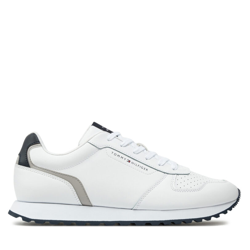 Сникърси Tommy Hilfiger New Runner Eva Mix Lth Flag FM0FM05453 Бял цвят на ниска цена