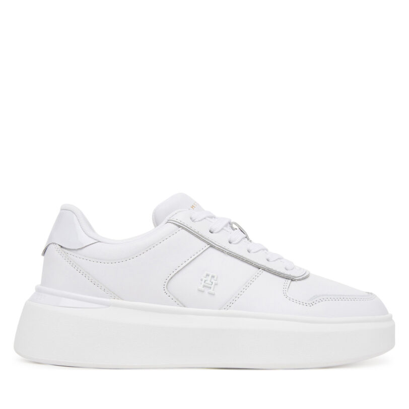 Сникърси Tommy Hilfiger Patent Platform FW0FW08819 Бял цвят на ниска цена
