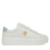 Сникърси Tommy Hilfiger Platform Court Sneaker FW0FW08464 Бял цвят на ниска цена