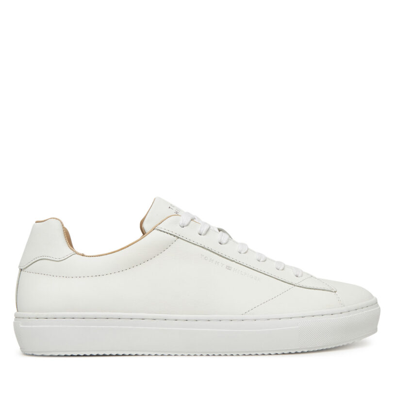 Сникърси Tommy Hilfiger Premium Cupsole Leather FM0FM05412 Бял цвят на ниска цена