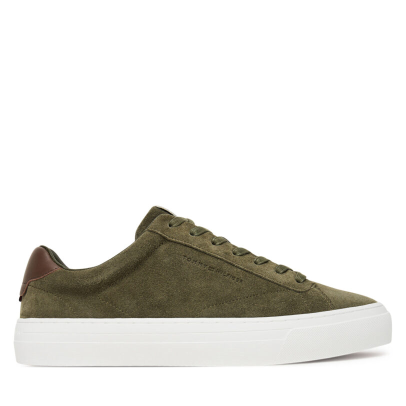 Сникърси Tommy Hilfiger Premium Dress Cupsole FM0FM05573 Каки цвят на ниска цена